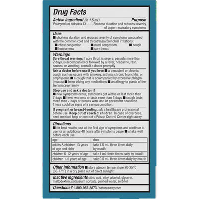 Nature’s Way Umcka ColdCare Alcohol-Free Drops