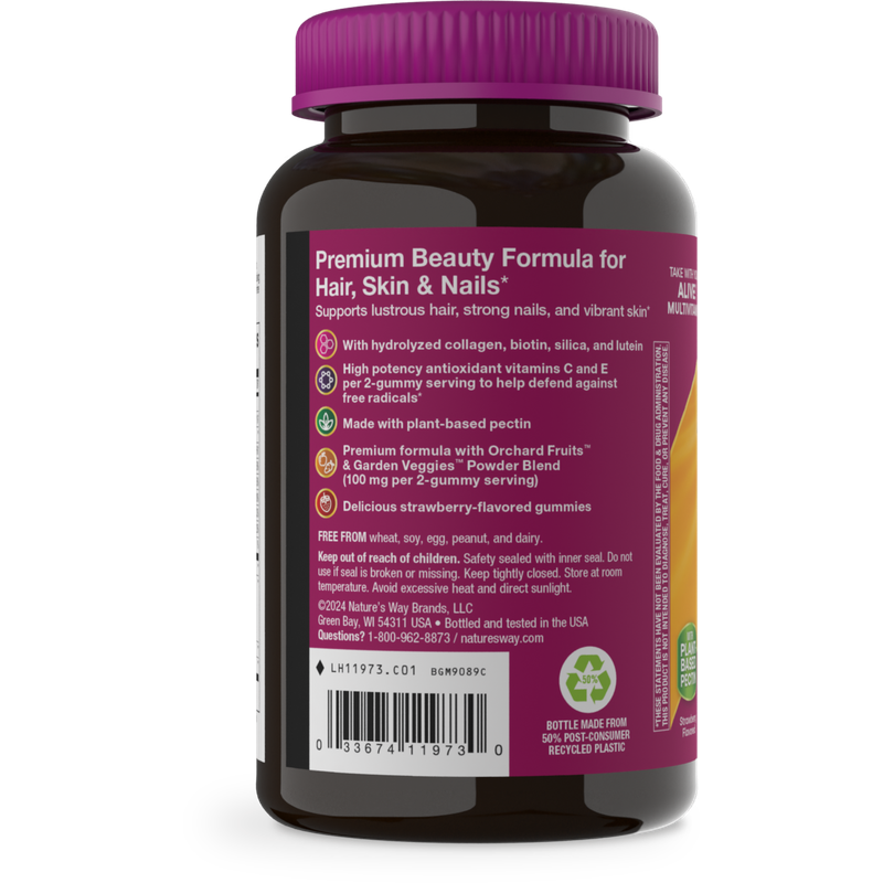 Natures Way , Alive! Hair, Skin & Nails Gummies - 60 Ct