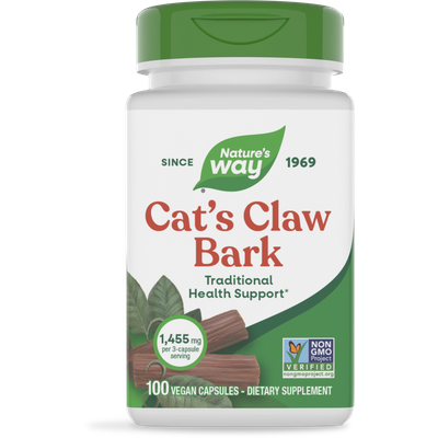 Natures Way , Cat's Claw Bark - 100 Vegan Capsules Natures Way , Cat's Claw Bark - 100 Vegan Capsules