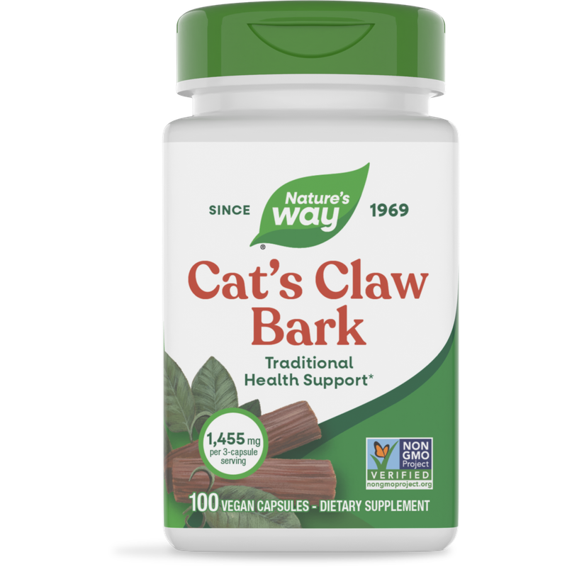 Natures Way , Cat's Claw Bark - 100 Vegan Capsules Natures Way , Cat's Claw Bark - 100 Vegan Capsules