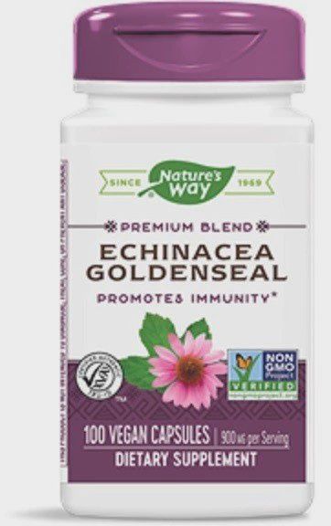 Natures Way , Echinacea Goldenseal Natures Way , Echinacea Goldenseal, Size: 100 veg capsules