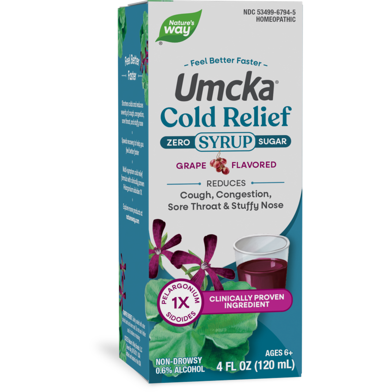 Natures Way , Umcka Coldcare Sugar-Free Grape Syrup , 4 oz Natures Way , Umcka Coldcare Sugar-Free Grape Syrup , 4 oz