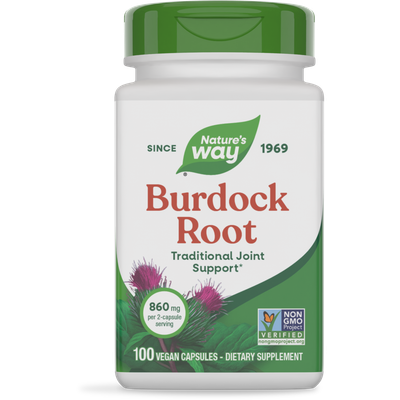 Natures Way , Burdock Root - 100 Vegan Capsules Natures Way , Burdock Root - 100 Vegan Capsules