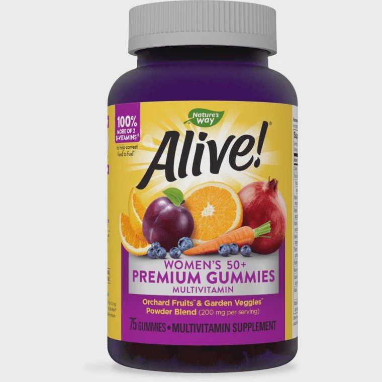 Natures Way , Alive!  Women's 50+ Gummy Multi - 75 Ct, CAPSULE: 75 gummies