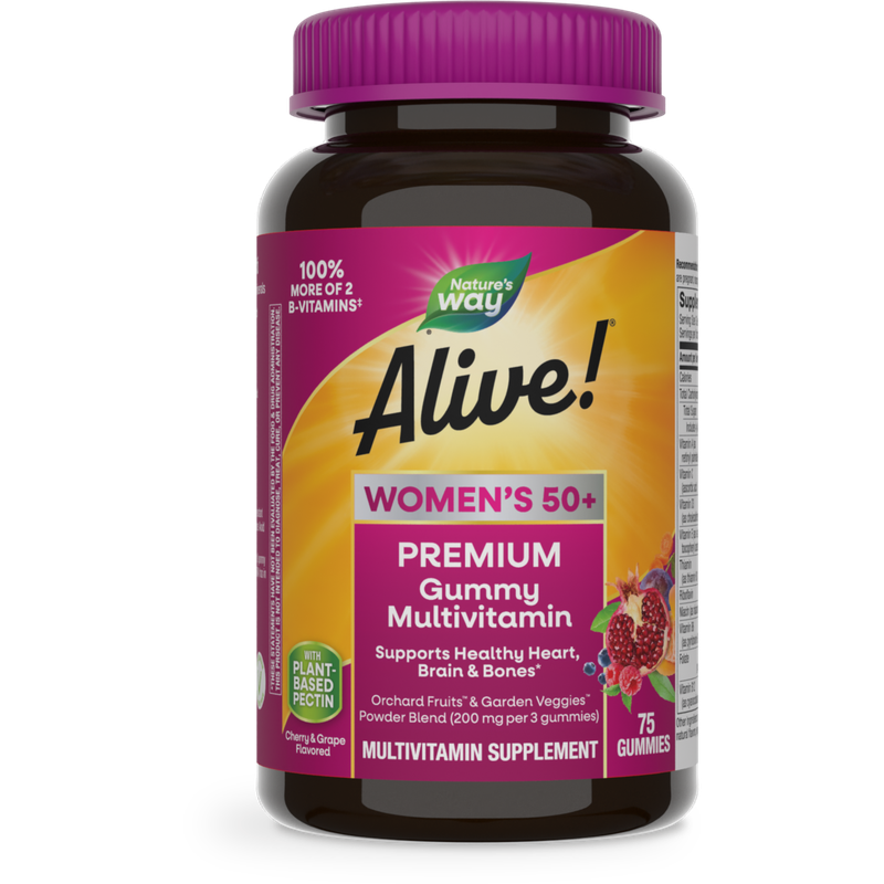 Nature's Way, Alive! Women's 50+ Gummy 75 ct Nature's Way, Alive! Women's 50+ Gummy 75 ct