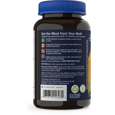 Natures Way , Alive! Men's 50+ Gummy Multi - 75 Ct