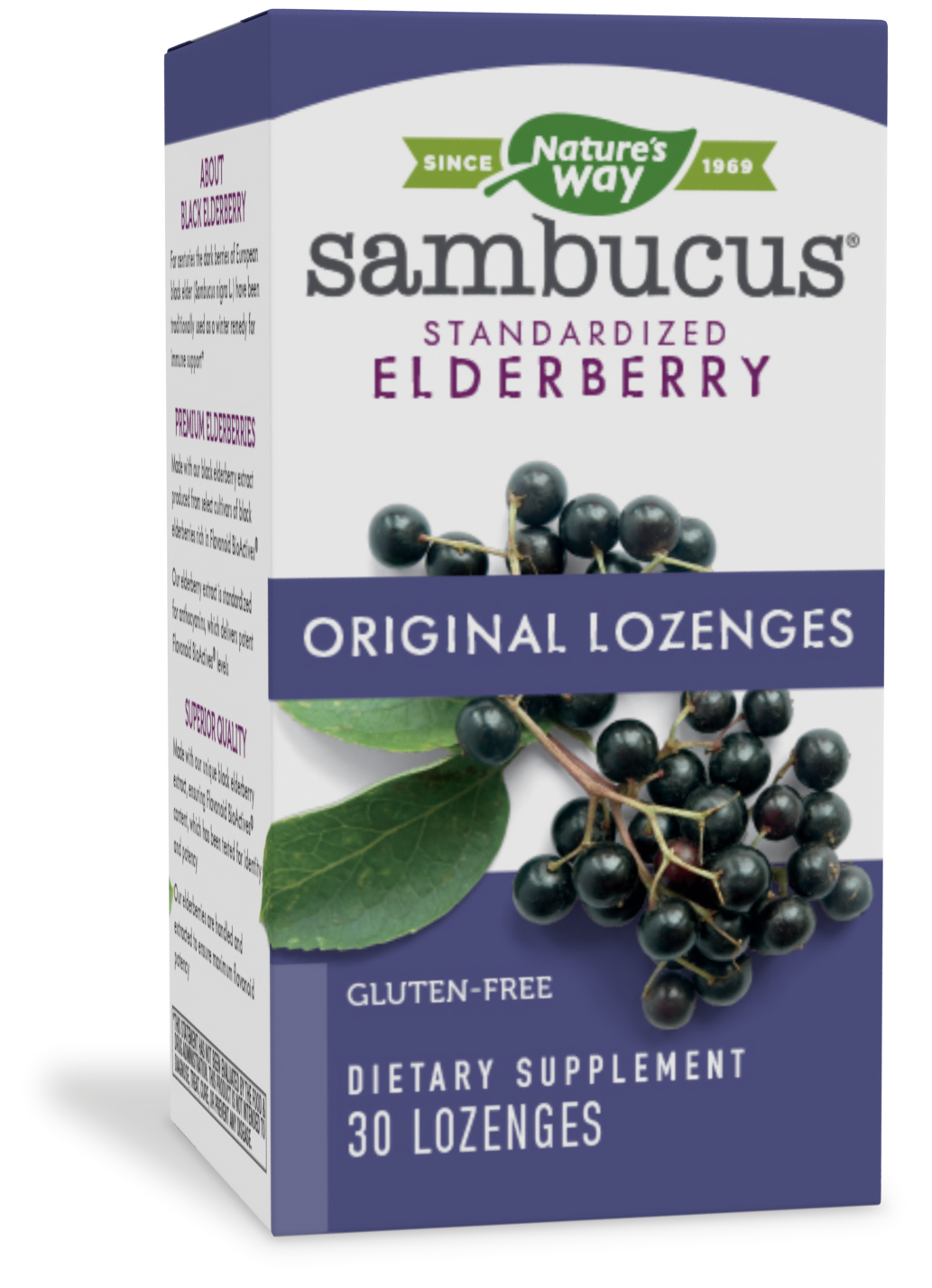 Natures Way , Sambucus Lozenges - 30 Ct, LOZENGE: 30 lozenges