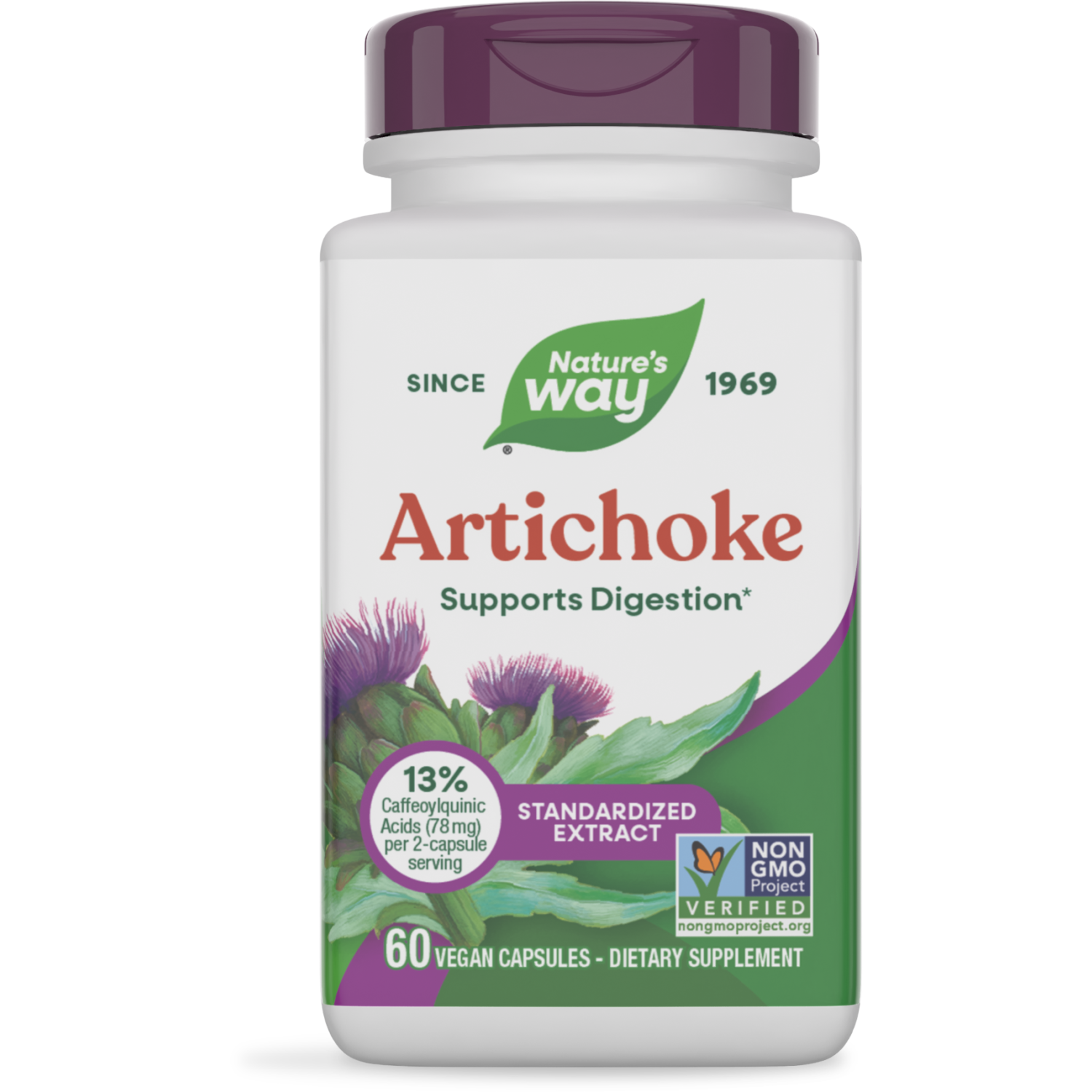 Natures Way , Artichoke - 60 Veg Capsules Natures Way , Artichoke - 60 Veg Capsules