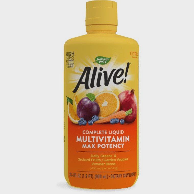 Natures Way , Alive!  Liquid Multi (Citrus Flavor) - 30.4 oz, Oz: 30.4 fl oz (900 ml)