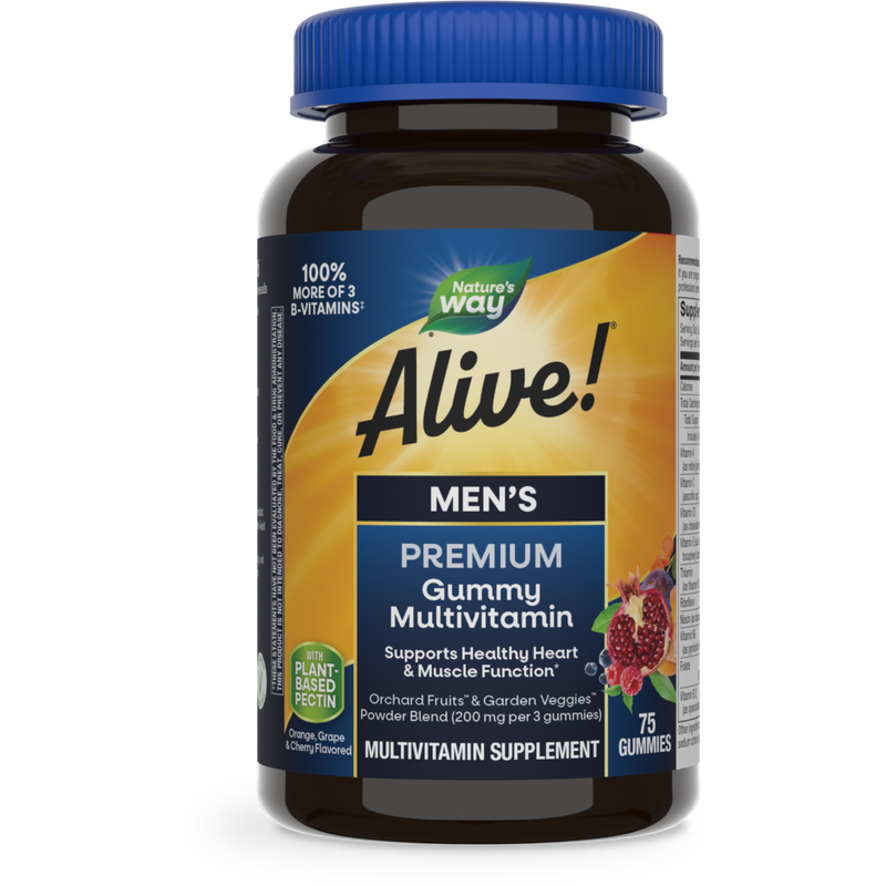 Natures Way , Alive!  Men's Gummy Multi - 75 Ct