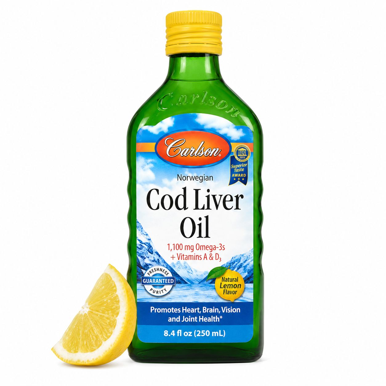 Carlson Laboratories , Wild Norwegian, Cod Liver Oil, Natural Lemon , 1,000 Mg Carlson Laboratories , Wild Norwegian, Cod Liver Oil, Natural Lemon , 1,000 Mg