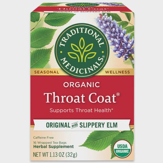 TRADITIONAL MEDICINALS , Throat Coat Tea, BAG: 16 tea bags