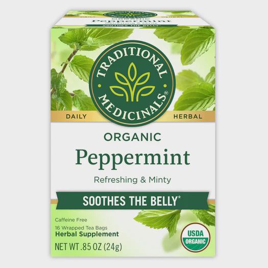TRADITIONAL MEDICINALS , Peppermint Tea, BAG: 16 tea bags