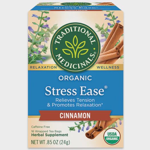 Traditional Medicinals, Stress Ease Lemon Verbena Tea, BAG: 16 tea bags