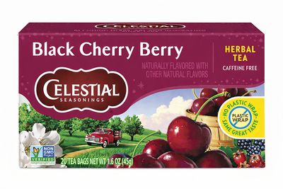 CELESTIAL SEASONINGS , Herbal Tea, Black Cherry Berry, Caffeine Free