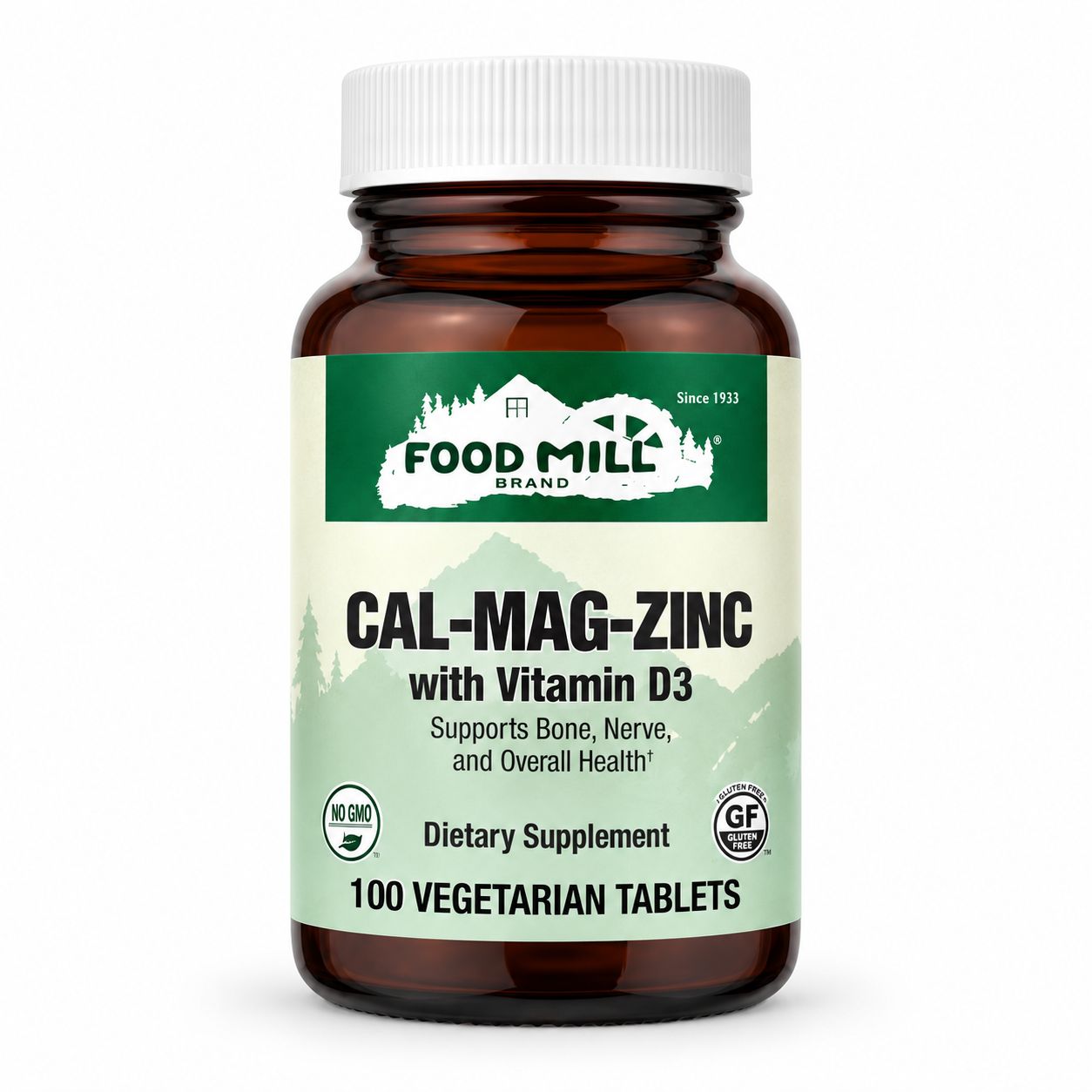 The Food Mill Cal-Mag-Zinc with Vitamin D3 Vegetarian Tablets The Food Mill Cal-Mag-Zinc with Vitamin D3 Vegetarian Tablets