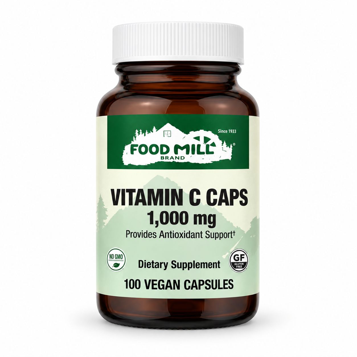 The Food Mill Vitamin C 1,000 mg Vegetarian Capsules The Food Mill Vitamin C 1,000 mg Vegetarian Capsules