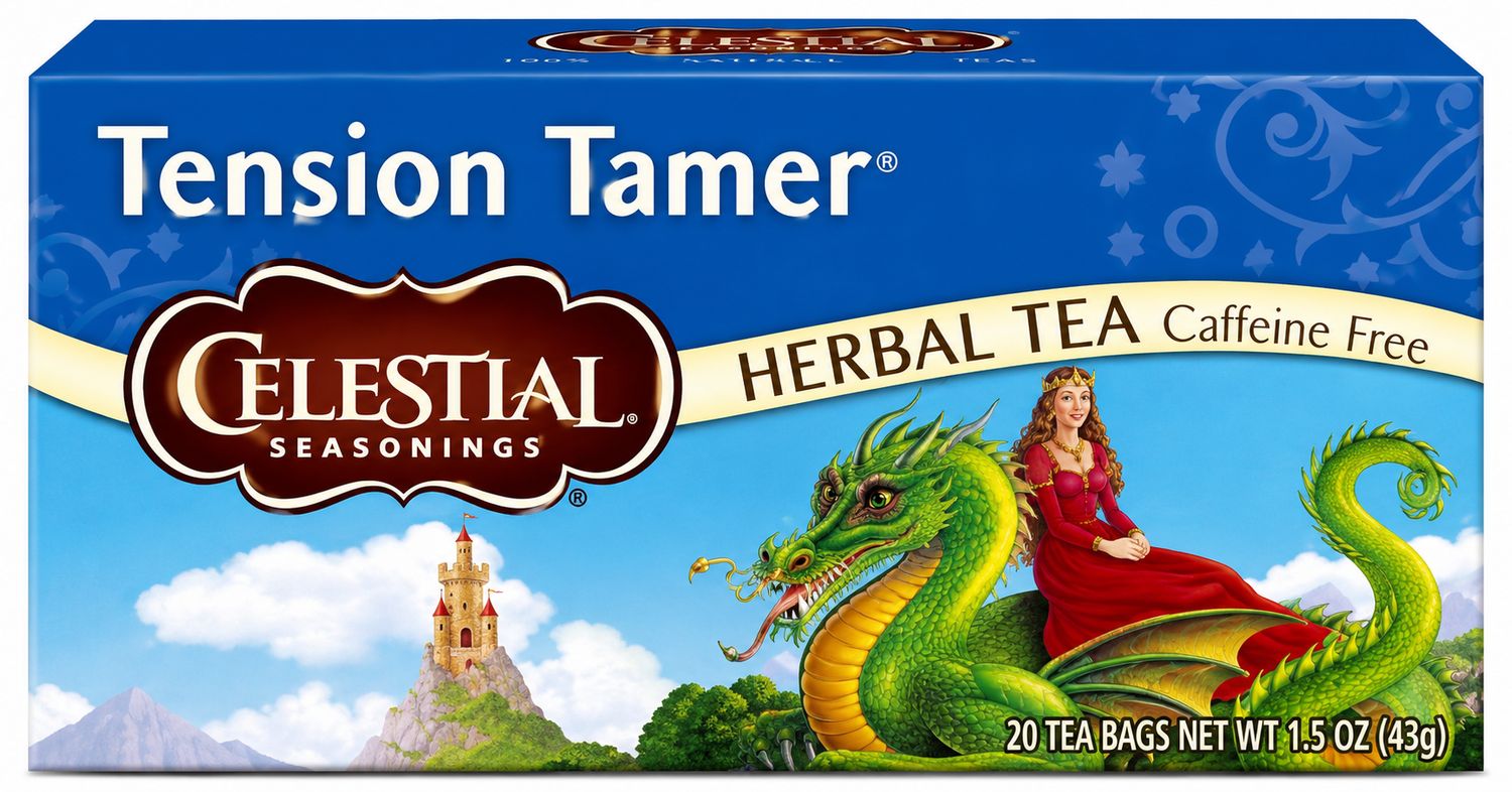 CELESTIAL SEASONINGS , Herbal Tea, Tension Tamer, Caffeine Free