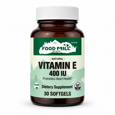 The Food Mill Vitamin E 400 IU Softgels The Food Mill Vitamin E 400 IU Softgels