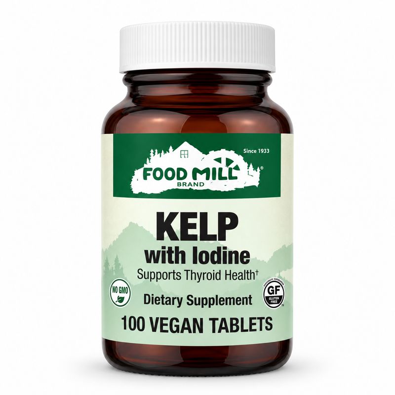 The Food Mill Kelp with Iodine Vegetarian Tablets The Food Mill Kelp with Iodine Vegetarian Tablets