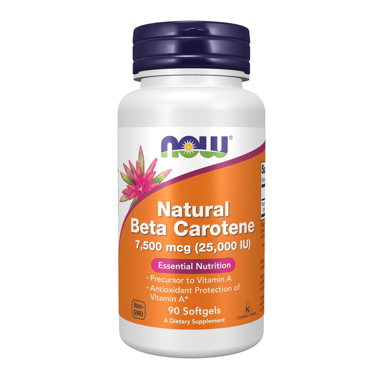 Now Supplements , Beta Carotene, Natural 7,500 Mcg - Softgels Now Supplements , Beta Carotene, Natural 7,500 Mcg - Softgels