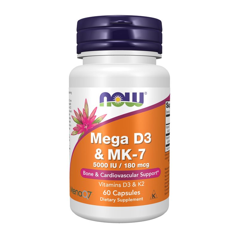 Now Supplements , Mega D-3 & Mk-7 - Capsules Now Supplements , Mega D-3 & Mk-7 - Capsules