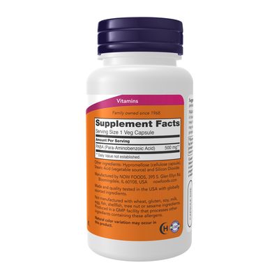 Now, Paba 500mg 100 Caps