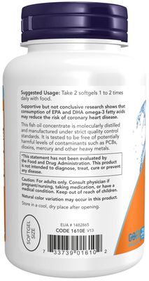 Now, DHA -250mg Fish Oil, 120 Softgels