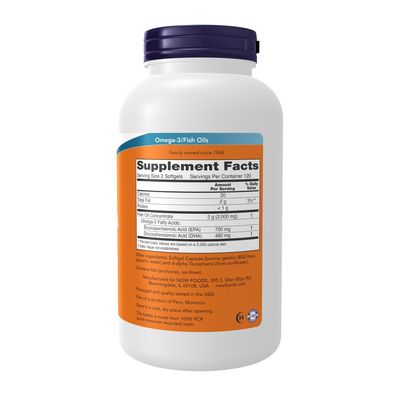 Now Supplements , Super Omega Epa Fish Oil, Double Strength - 240 Softgels