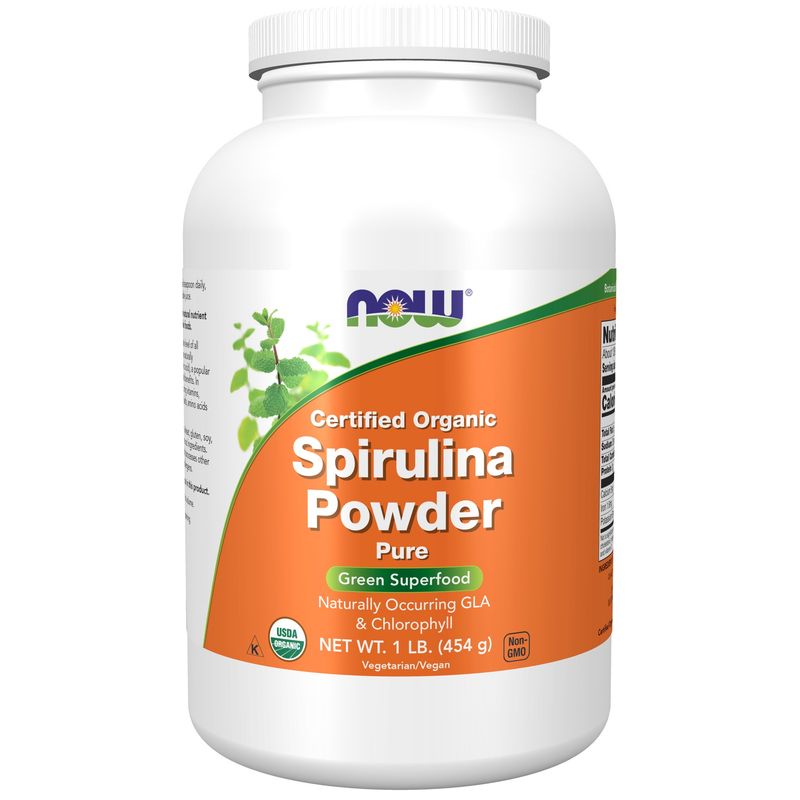 Now Supplements , Spirulina, Organic Powder - 1 Lb. Now Supplements , Spirulina, Organic Powder - 1 Lb.