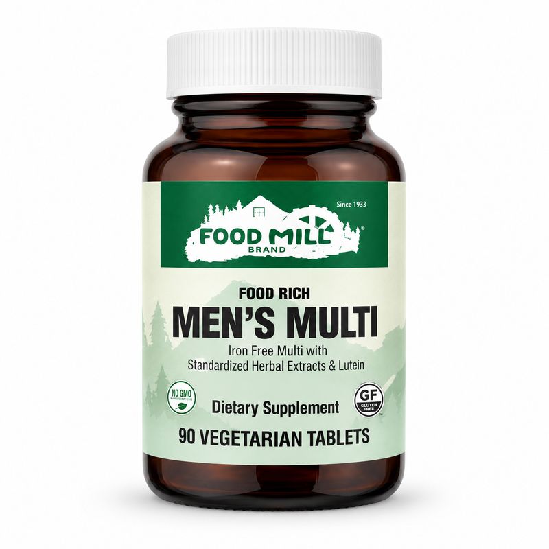 The Food Mill Food Rich Men's Multi Vegetarian Tablets The Food Mill Food Rich Men's Multi Vegetarian Tablets