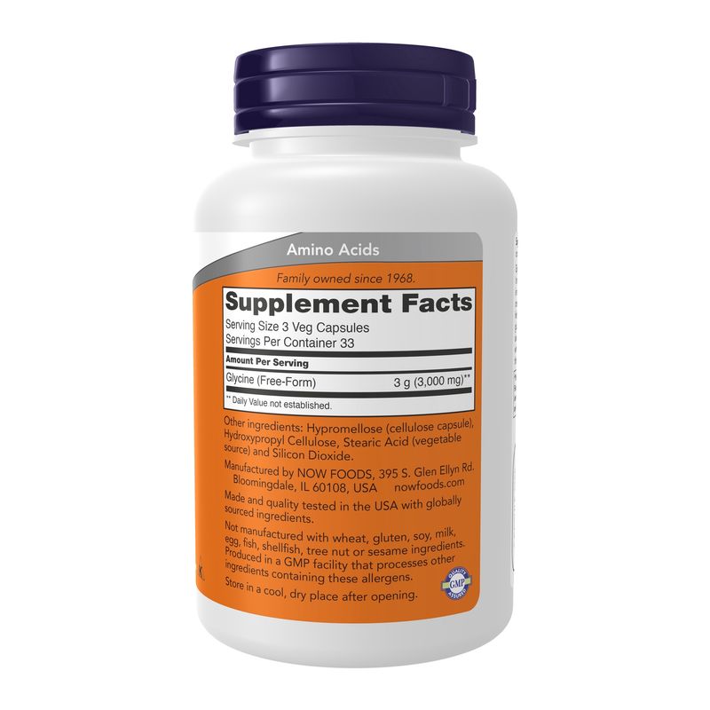 Now, Glycine 1000mg 100 Vcaps