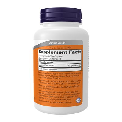 Now, Glycine 1000mg 100 Vcaps