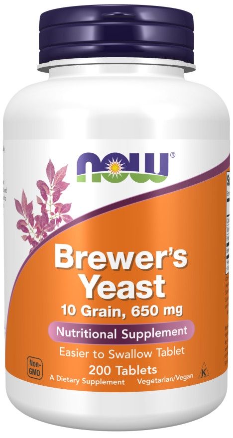 NOW, Brewer's Yeast 10 Grain, 650 mg Tablets NOW, Brewer's Yeast 10 Grain, 650 mg Tablets