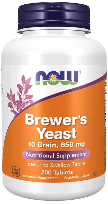NOW, Brewer's Yeast 10 Grain, 650 mg Tablets