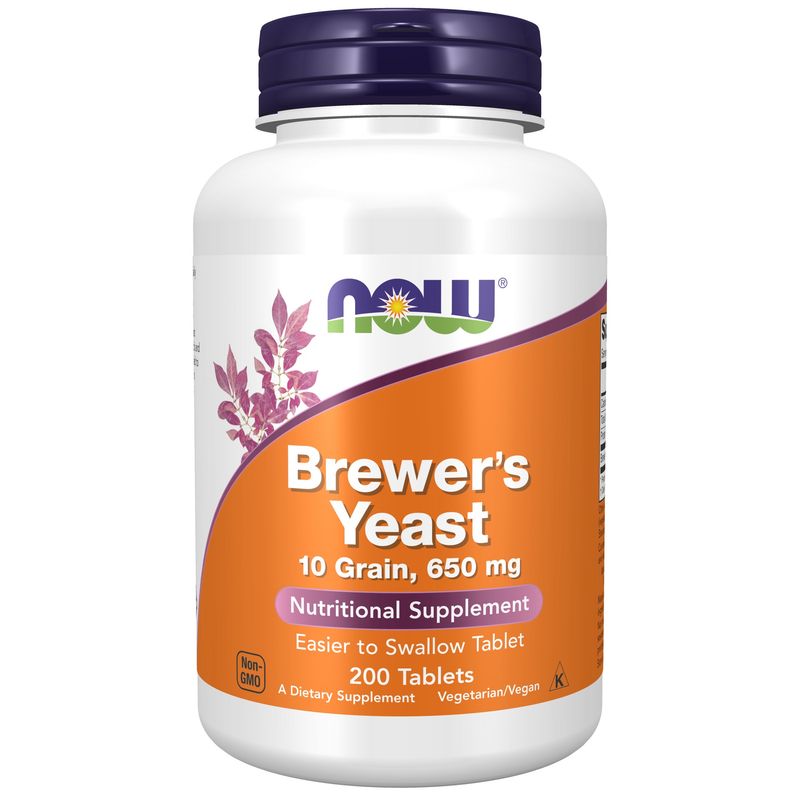 NOW, Brewer's Yeast 10 Grain, 650 mg Tablets NOW, Brewer's Yeast 10 Grain, 650 mg Tablets