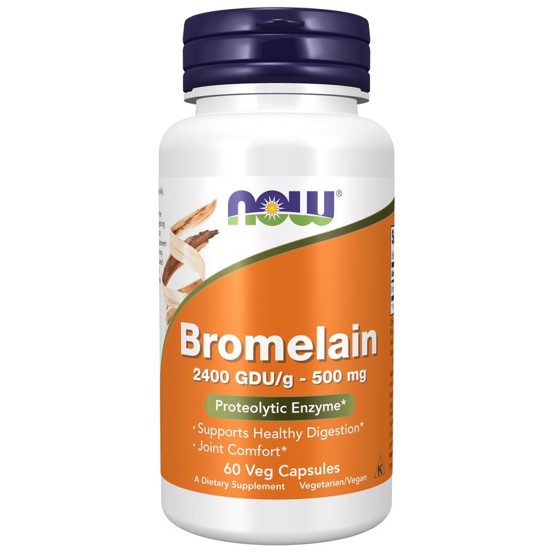 Now, Bromelain 500mg/2400gdu 60 Vcaps Now, Bromelain 500mg/2400gdu 60 Vcaps