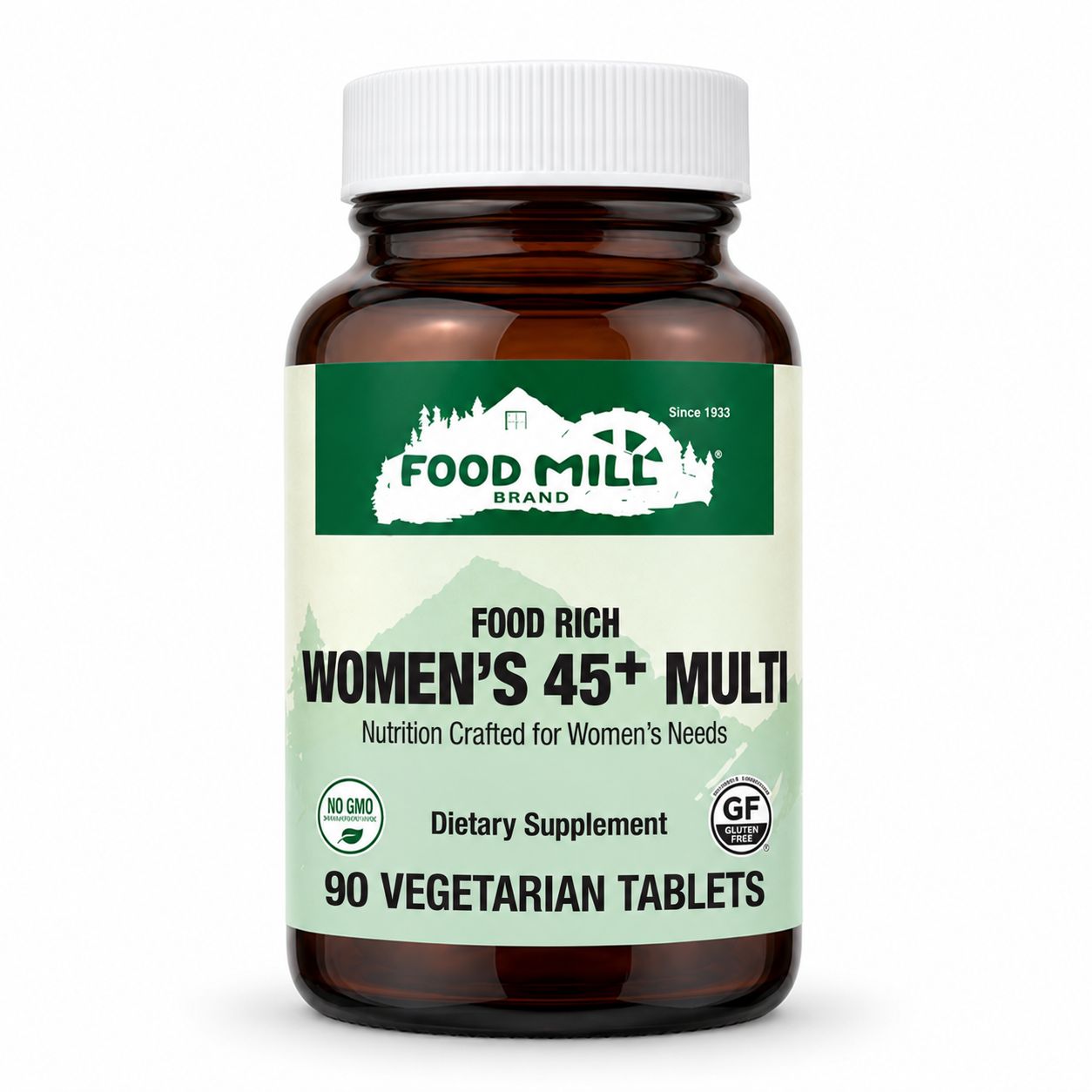 The Food Mill Food Rich Women's 45+ Multi Vegetarian Tablets The Food Mill Food Rich Women's 45+ Multi Vegetarian Tablets