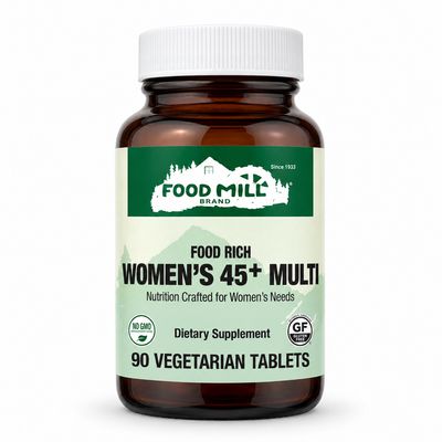 The Food Mill Food Rich Women's 45+ Multi Vegetarian Tablets The Food Mill Food Rich Women's 45+ Multi Vegetarian Tablets
