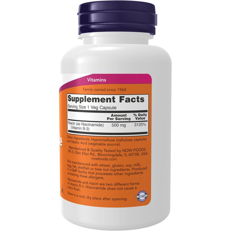 Now, Niacinamide 500mg 100 Vcaps