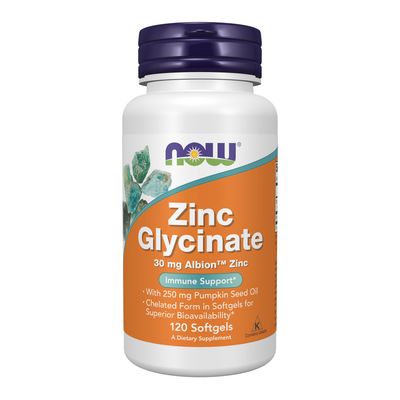 Now Supplements , Zinc Glycinate - Softgels Now Supplements , Zinc Glycinate - Softgels