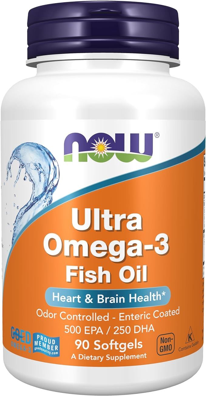 Now Supplements , Ultra Omega-3 (Bovine Gelatin) - Softgels, Size: 90