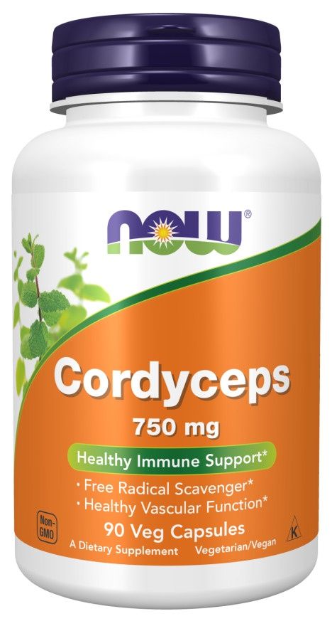 Now Supplements , Cordyceps 750 Mg - 90 Veg Capsules