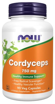 Now Supplements , Cordyceps 750 Mg - 90 Veg Capsules