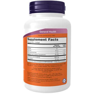 Now, Coq10 600mg 60 Softgels