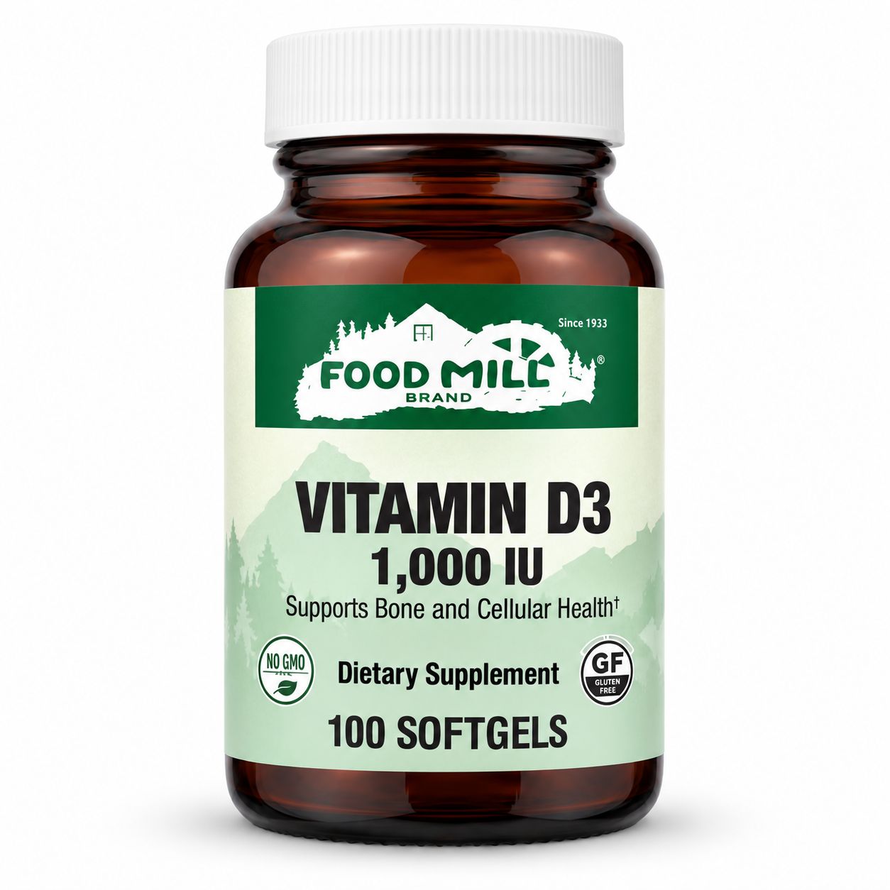 The Food Mill Vitamin D3 1,000 IU Softgels The Food Mill Vitamin D3 1,000 IU Softgels
