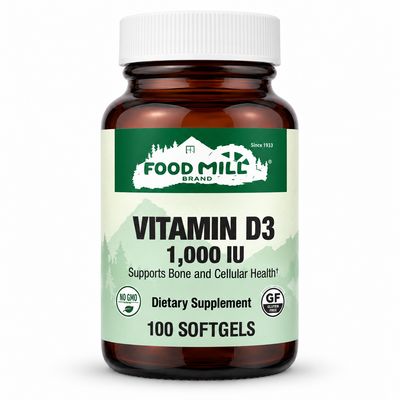 The Food Mill Vitamin D3 1,000 IU Softgels