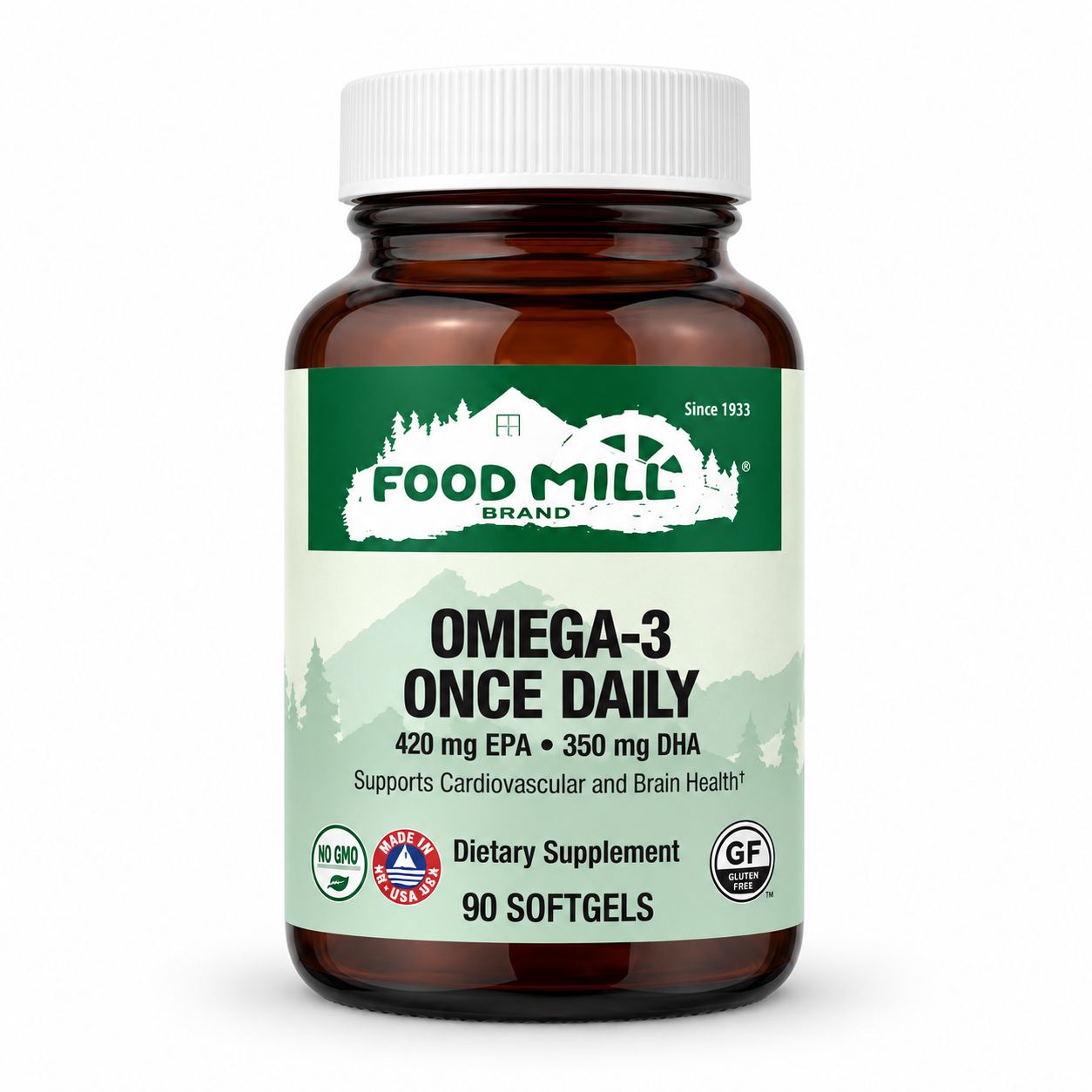 The Food Mill Omega-3 Once Daily Natural Lemon Flavor Fish Oil Softgels The Food Mill Omega-3 Once Daily Natural Lemon Flavor Fish Oil Softgels
