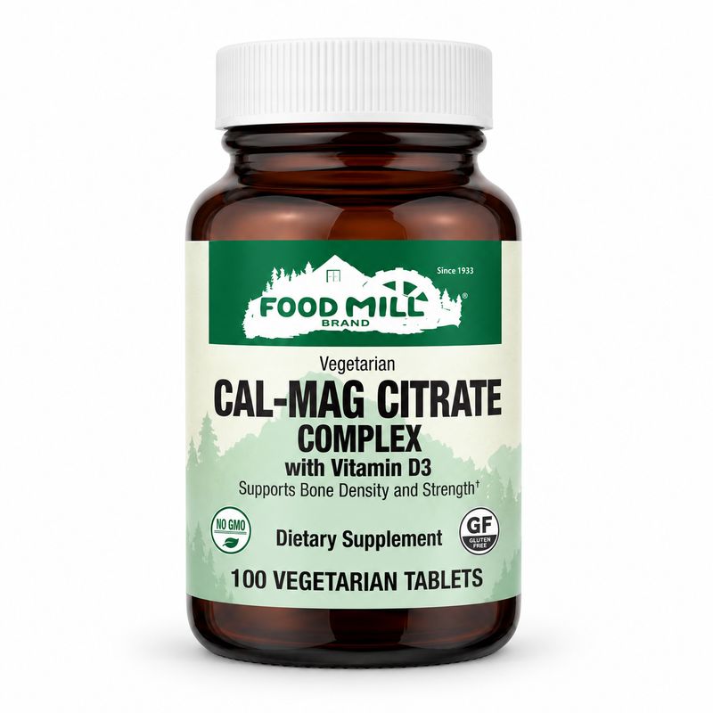 The Food Mill Cal-Mag Citrate Complex with Vitamin D3 Vegetarian Tablets The Food Mill Cal-Mag Citrate Complex with Vitamin D3 Vegetarian Tablets