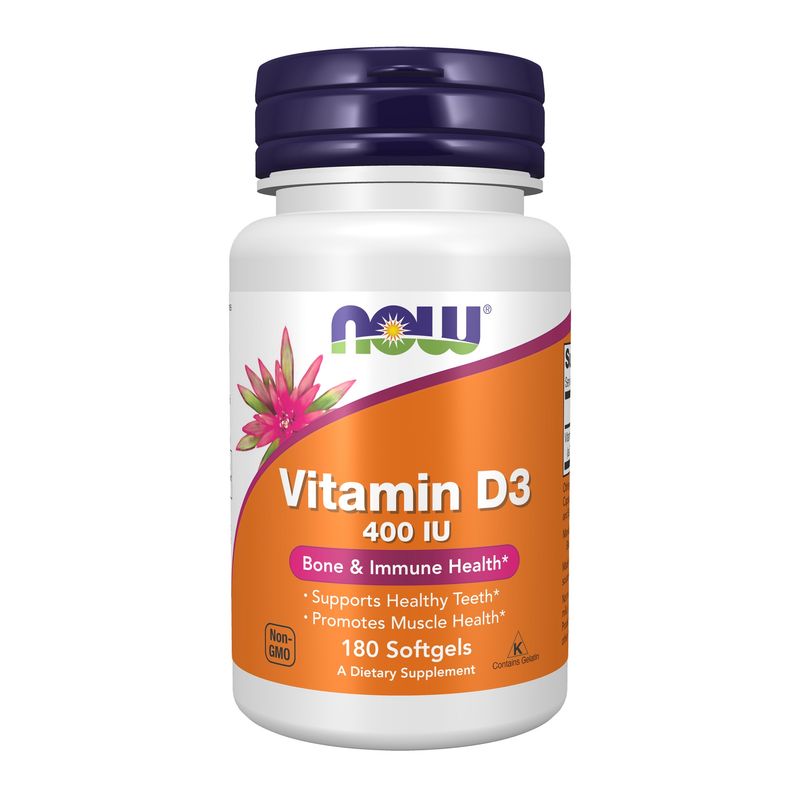 Now, Vit D-3 400 iu 180 Softgels Now, Vit D-3 400 iu 180 Softgels